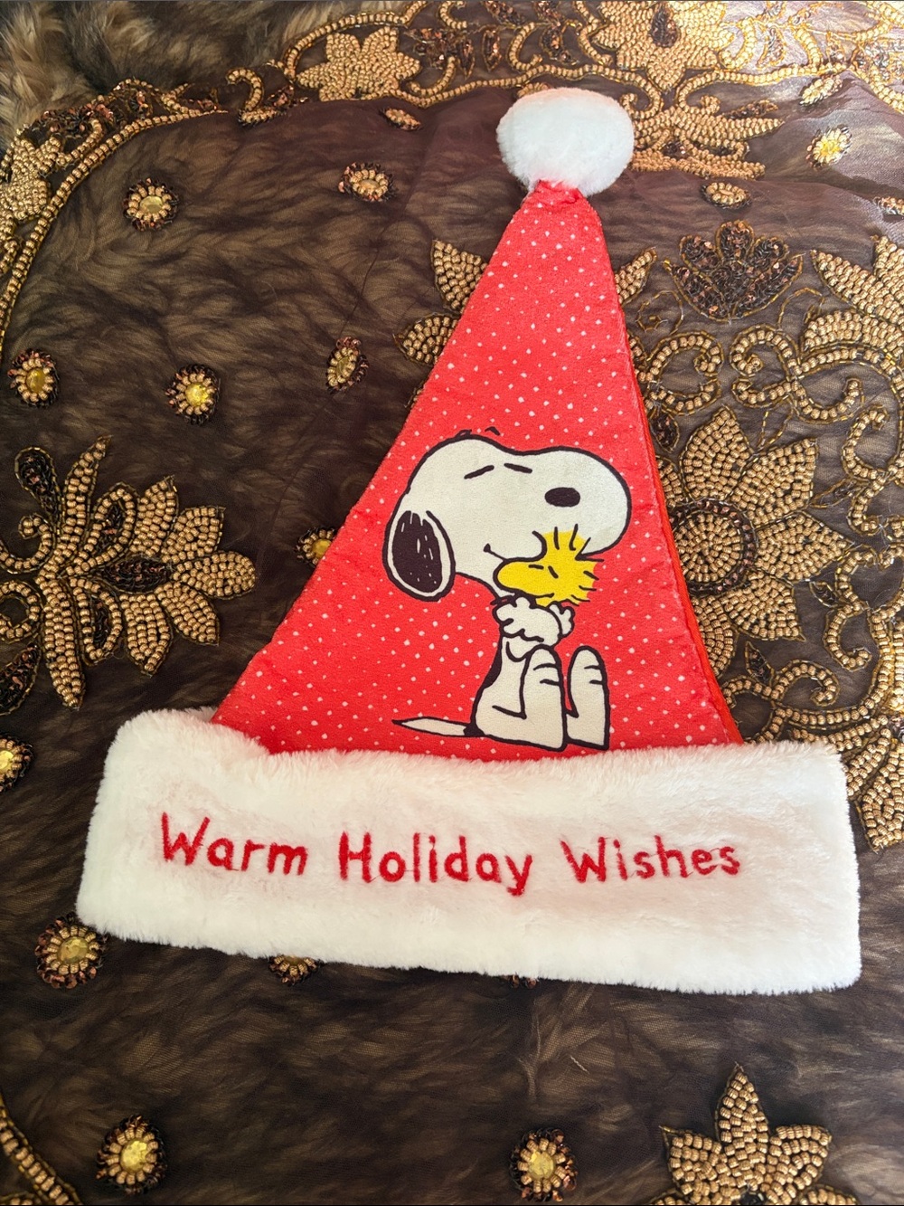 Peanuts Red and White Snoopy Holiday Hat